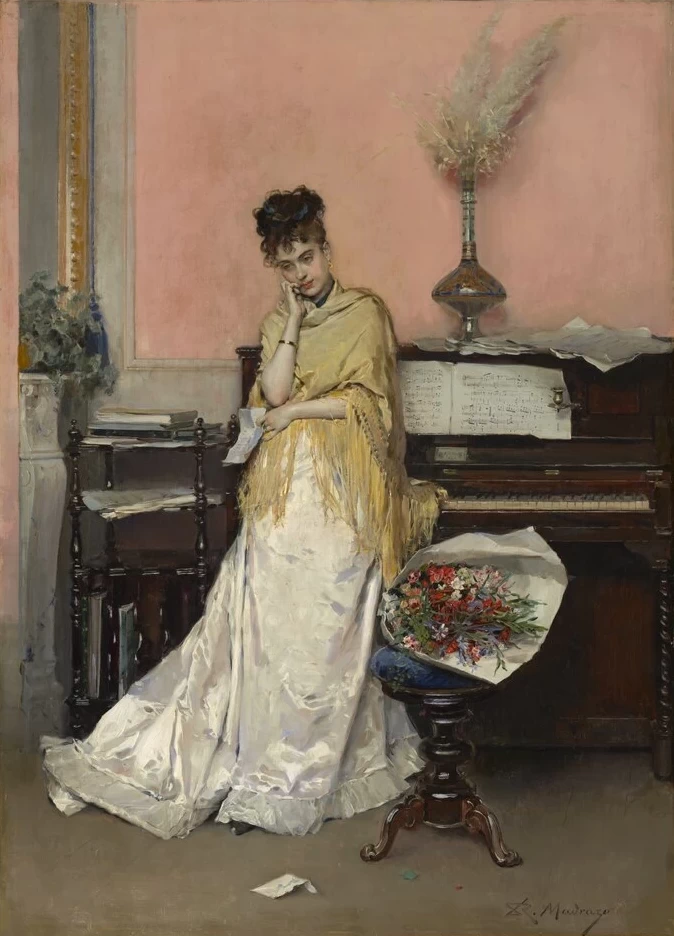 Raimundo Madrazo - Sogno d'amore, La lettera, Clark Art Institute, Williamstown